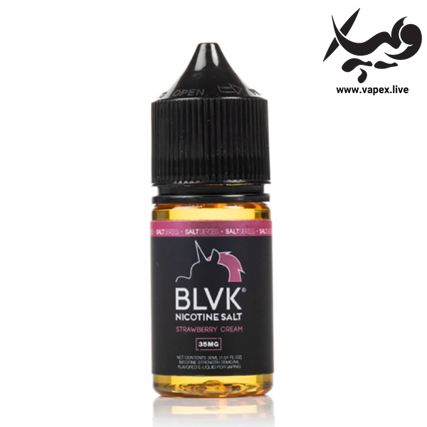 سالت نیکوتین توت فرنگی خامه بی ال وی کی BLVK Strawberry Cream - تصویر 3
