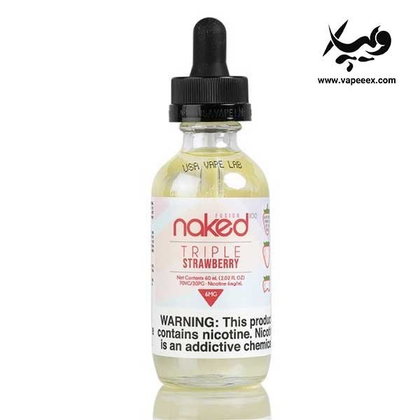 جویس آدامس توت فرنگی نیکد Naked Triple Strawberry - تصویر 3