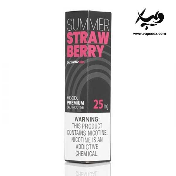 سالت نیکوتین توت فرنگی ویگاد VGOD SaltNic SUMMER STRAWBERRY - تصویر 4