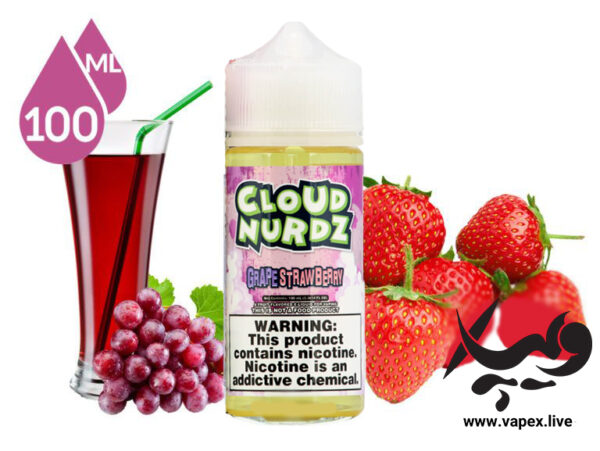 جویس کلود نوردز انگور توت فرنگی Cloud Nurdz Grape Strawberry 100ML - تصویر 4