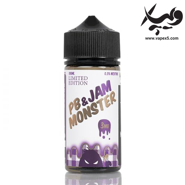جویس جم مانستر انگور و کره بادام زمینی PB & Jam Monster Grape 100ML - تصویر 2