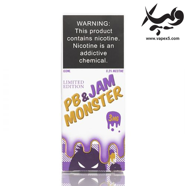 جویس جم مانستر انگور و کره بادام زمینی PB & Jam Monster Grape 100ML - تصویر 4