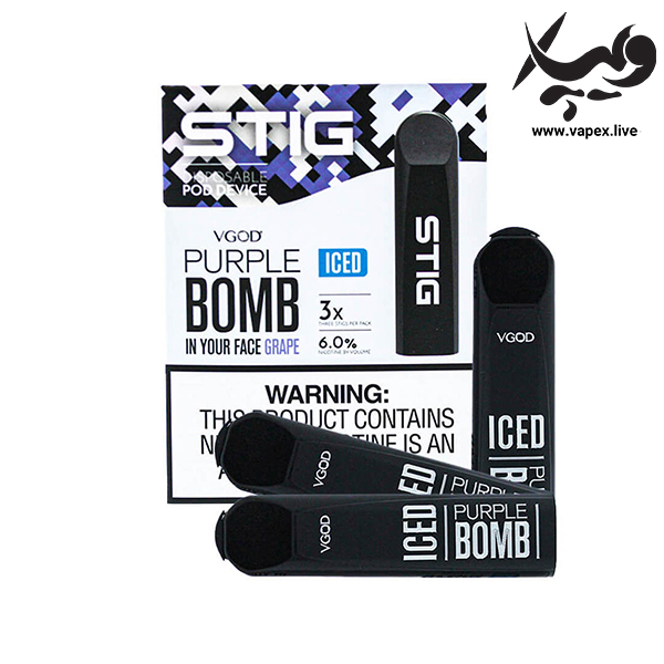 پاد استیگ ویگاد انگور یخ VGOD Stig Purple Bomb Iced - تصویر 4