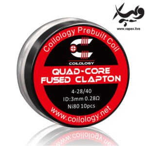 سیم ویپ کویلولوژی کواد کور Coilology Quad Core Fused Clapton