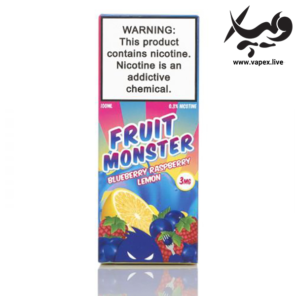 جویس فروت مانستر لیموناد بلوبری Fruit Monster Blue Raspberry Lemonade 100ML - تصویر 4