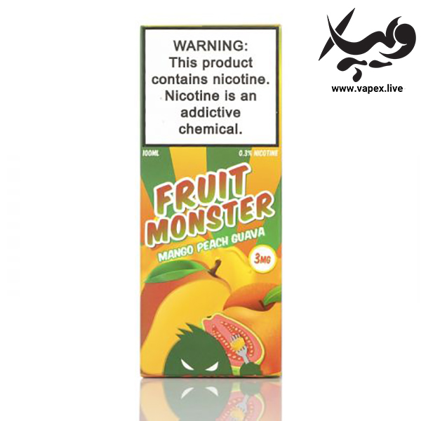 جویس فروت مانستر انبه هلو گواوا Fruit Monster Mango Peach Guava 100ML - تصویر 5
