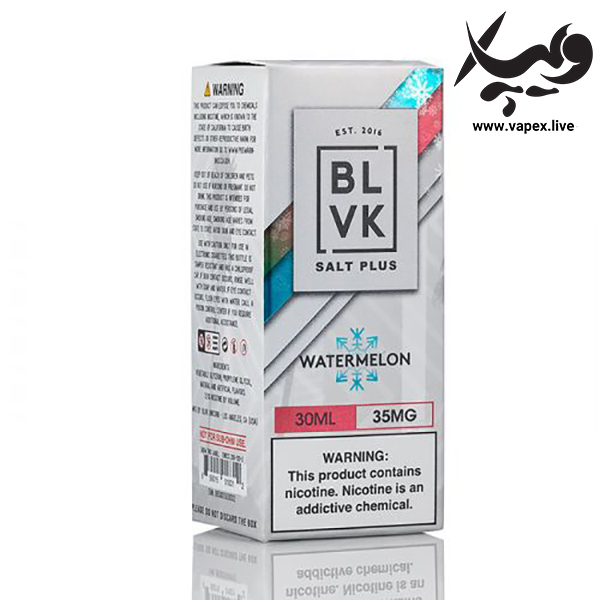 سالت نیکوتین بی ال وی کی هندوانه یخ BLVK Salt Plus Watermelon ICED - تصویر 4