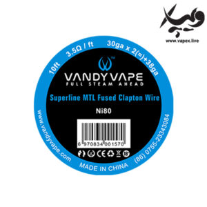 سیم ویپ سوپر فاین ام تی ال وندی ویپ Vandy Vape Superfine MTL Spools - 3-5ohm-ni80