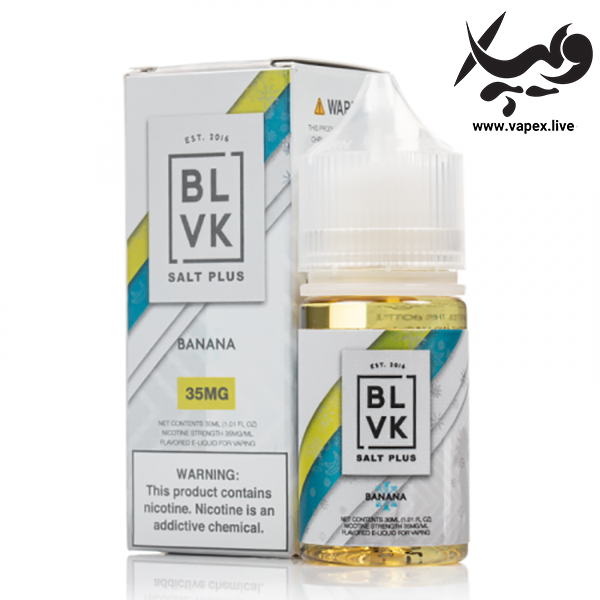 سالت بی ال وی کی موز یخ BLVK Salt Plus Banana Ice
