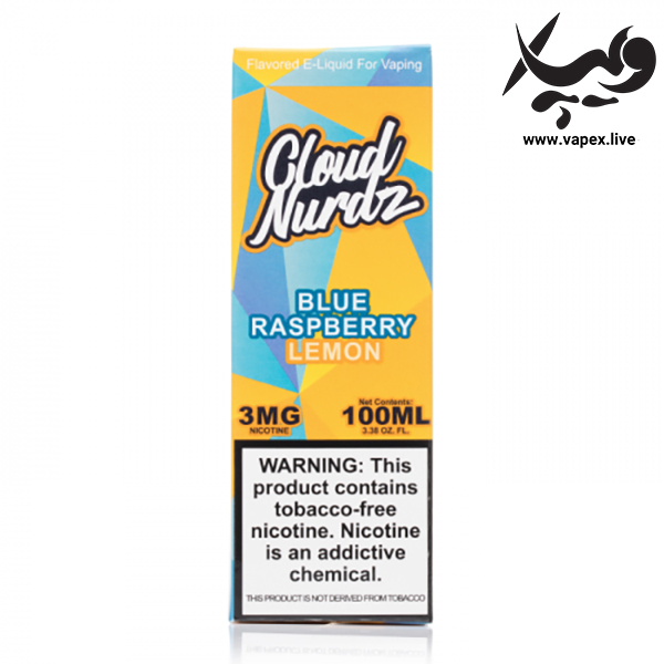 جویس بلو رزبری لیمو کلود نوردز Cloud Nurdz Blue Raspberry Lemon 100ML - تصویر 3