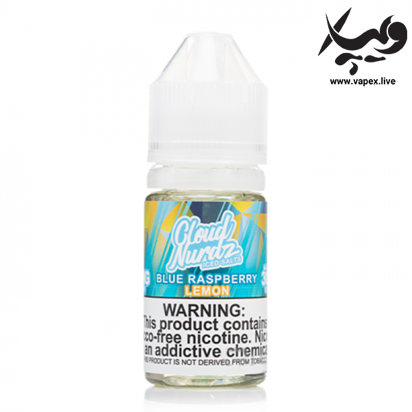 سالت بلو رزبری لیمو یخ کلود نوردز Cloud Nurdz Blue Raspberry Lemon ICE - تصویر 2