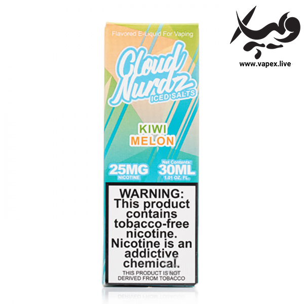 سالت کیوی ملون یخ کلود نوردز Cloud Nurdz Kiwi Melon ICE - تصویر 3