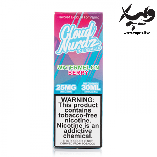 سالت واترملون بری یخ کلود نوردز Cloud Nurdz Watermelon Berry ICE - تصویر 3