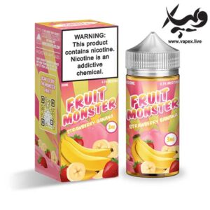 جویس موز توت فرنگی فروت مانستر Fruit Monster Strawberry Banana 100ML