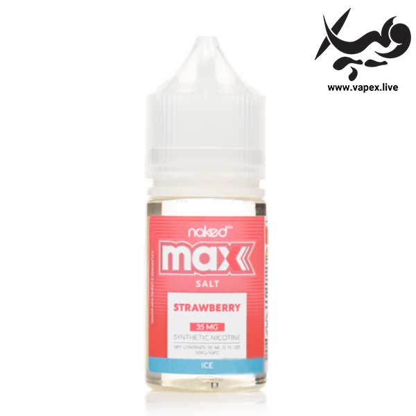 سالت نیکد مکس توت فرنگی یخ Naked Max Strawberry ICE - تصویر 2