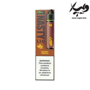 جویس تنباکو خامه نستی Nasty LIQ 83 Creamy Tobacco