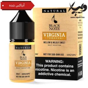 سالت ویرجینیا بلک نوت آنباکس شده Black Note Virginia Unboxed
