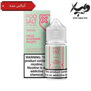 پاد سالت موهیتو تمشک پاد سالت آنباکس شده Pod Salt Fresh Raspberry Mojito Unboxed