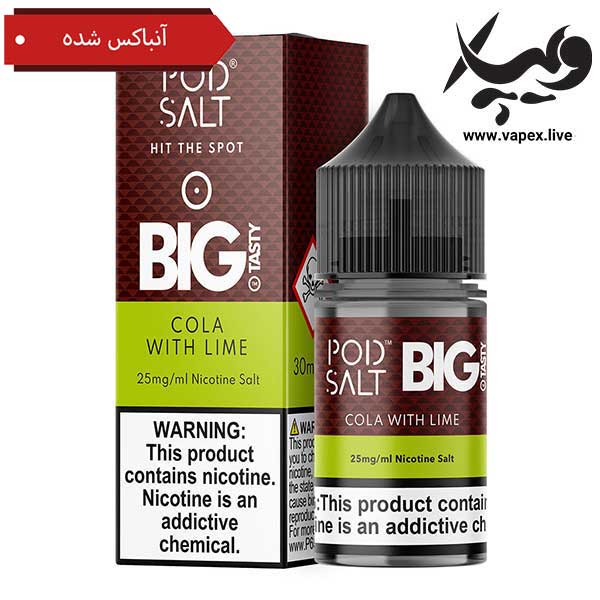 پاد سالت کولا و لیمو آنباس شده Pod Salt Cola With Lime Unboxed