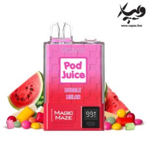 پاد یکبار مصرف اوکسبار پاد جویس ۱۰۰۰۰ پاف آدامس هندوانه Pod Juice Bubblemelon