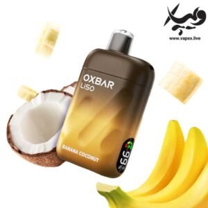 پاد یکبار مصرف اوکسبار لیسو ۲۸۰۰۰ پاف موز نارگیل Liso Banana Coconut