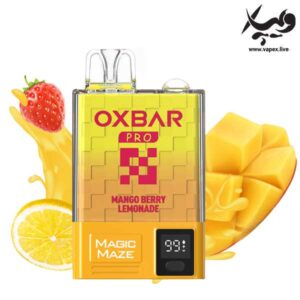 پاد یکبار مصرف اوکسبار مجیک میز پرو ۱۰۰۰۰ پاف انبه بری لیموناد Magic Maze Pro Mango Berry Lemonade