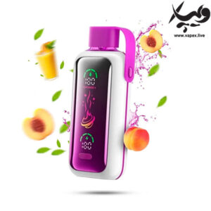 پاد یکبار مصرف وزول استار ۲۰۰۰۰ پاف آبمیوه هلو یخ Star Juicy Peach Ice