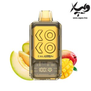 پاد یکبار مصرف کالیبرن بار اس ۱۶۰۰۰ پاف انبه و طالبی Caliburn Bar Mango Honeydew