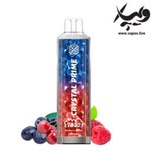 پاد یکبار مصرف کریستال پرایم ۷۰۰۰ پاف بلوبری گیلاس کرن‌بری Crystal Prime Blueberry Cherry Cranberry