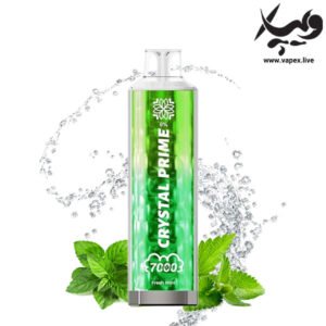 پاد یکبار مصرف کریستال پرایم ۷۰۰۰ پاف نعنای تازه Crystal Prime Fresh Mint