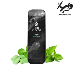 کارتریج قلیان ویپی اکسترا لیال ۹۹۰۰ پاف آدامس نعنا Layal Gum Mint