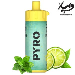 ویپ یکبار مصرف اکسترا پایرو ۱۲۰۰۰ پاف لیمو نعنا Pyro Lemon Mint