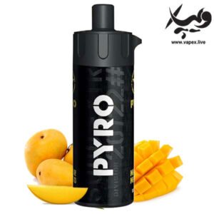 ویپ یکبار مصرف اکسترا پایرو ۱۲۰۰۰ پاف انبه Pyro Major Mango