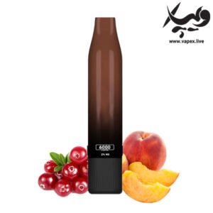 پاد یکبار مصرف اکسترا دی پی اس ۶۰۰۰ پاف هلو کرنبری DPS Peach Cranberry