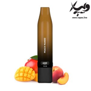 پاد یکبار مصرف اکسترا دی پی اس ۶۰۰۰ پاف هلو انبه DPS Peach Mango