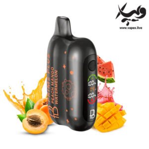 پاد یکبار مصرف پرایم بار پلاس ۲۶۰۰۰ پاف هلو انبه هندوانه Prime Bar Plus Peach Mango Watermelon