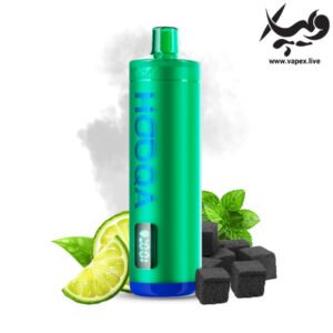 ویپ یکبار مصرف نستی هوکا ۱۵۰۰۰ پاف شیشا نعنا لیمو Hooqa Shisha Lemon Mint