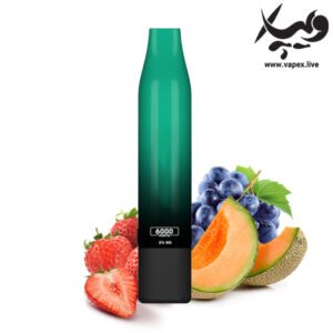 پاد یکبار مصرف اکسترا دی پی اس ۶۰۰۰ پاف توت فرنگی طالبی انگور DPS Strawberry Melon Grape