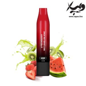 پاد یکبار مصرف اکسترا دی پی اس ۶۰۰۰ پاف توت فرنگی هندوانه کیوی DPS Strawberry Watermelon Kiwi