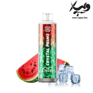 پاد یکبار مصرف کریستال پرایم ۷۰۰۰ پاف هندوانه یخی Crystal Prime Watermelon Ice