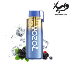 پاد یکبار مصرف وزول نئون پرو ۱۲۰۰۰ پاف بلوبری تمشک آبی یخ Vozol Neon Pro Blue Razz Ice