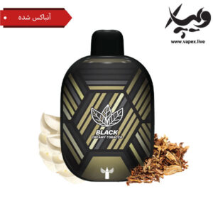 پاد یکبار مصرف دکتر ویپ پنتر بار ۵۵۰۰ کریمی توباکو آنباکس شده Dr. Vapes Panther Bar 5500 Black Creamy Tobacco Unboxed