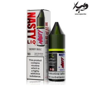 سالت نوشابه تمشک نستی ۱۰ میل Nasty Berry Bull Liq 90 10ML