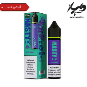 جویس نستی آلوئه انگور ۶۰ میل با نیکوتین ۳ میلی‌گرم آنباکس شده Nasty Aloe Grape 3mg 60ML Unboxed