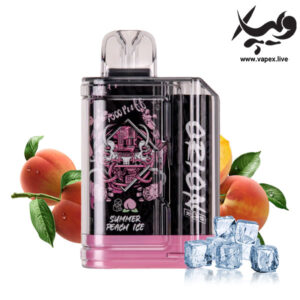 پاد یکبار مصرف لاست ویپ اوریون ۷۵۰۰ پاف هلو تابستانی یخ Orion Summer Peach Ice