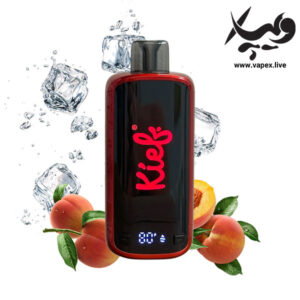پاد یکبار مصرف کیف اکسترا ۳۰۰۰۰ پاف هلو یخ Kief 30K Peach Ice
