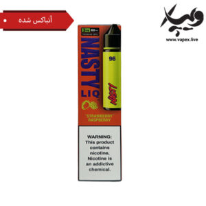 جویس نستی توت فرنگی تمشک آنباکس شده Nasty LIQ 96 Strawberry Raspberry Unboxed