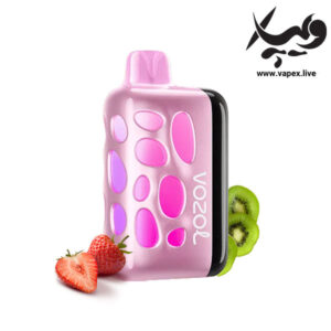 پاد یکبار مصرف وزول ریو ۴۰۰۰۰ پاف توت فرنگی کیوی Vozol Rave 40000P Strawberry Kiwi