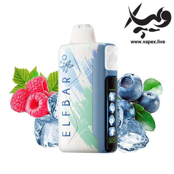 پاد یکبار مصرف الف بار آیس کینگ ۳۰۰۰۰ پاف بلوبری تمشک یخ