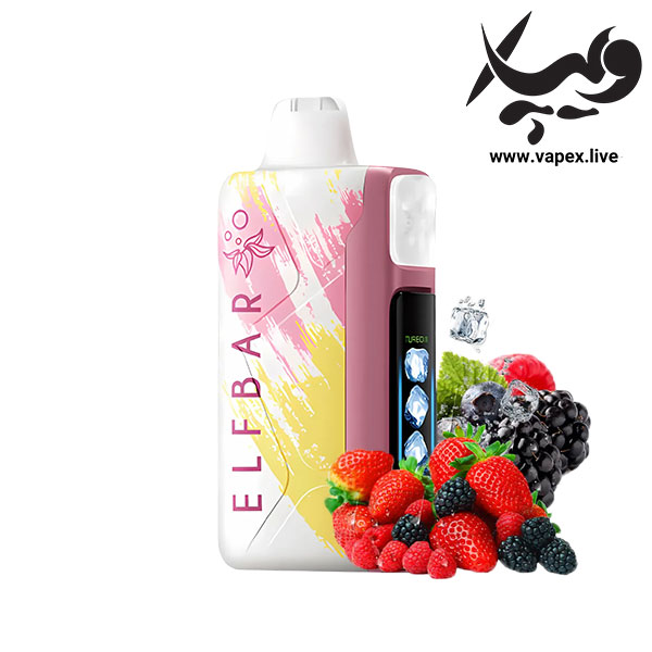 پاد یکبار مصرف الف بار آیس کینگ ۳۰۰۰۰ پاف میکس بری ELF BAR Ice King 30000 Puffs Mixed Berry